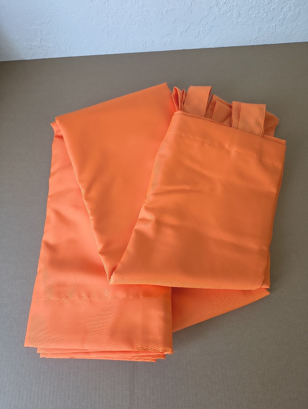Easy-Going Blackout Curtains 2 Panels 110x96 Inch in Orange.